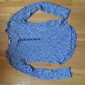 Cozy Grey Long-sleeved Henley